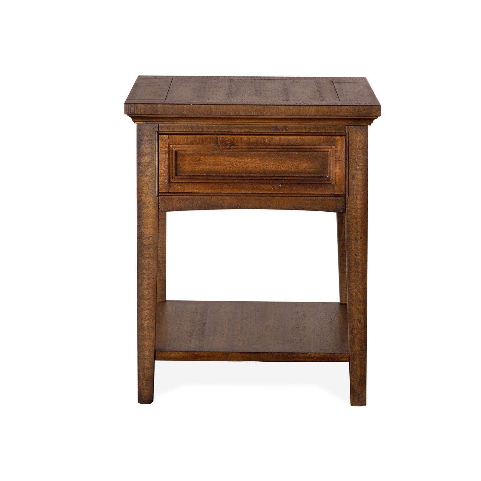 Magnussen Home Bay Creek Toasted Nutmeg End Table