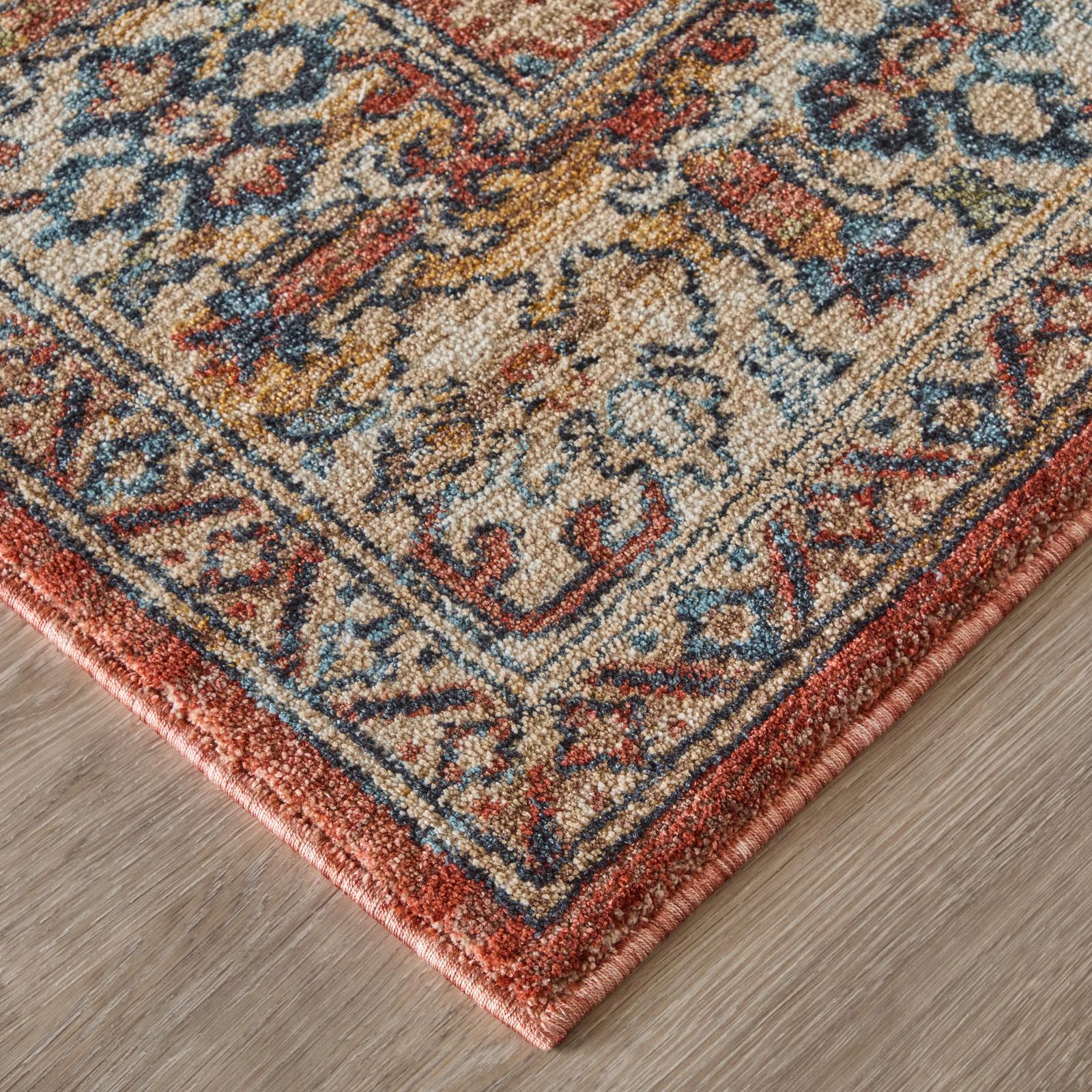 Feizy Pearson 39SKF Traditional Persian, Red/Tan/Blue, Rug