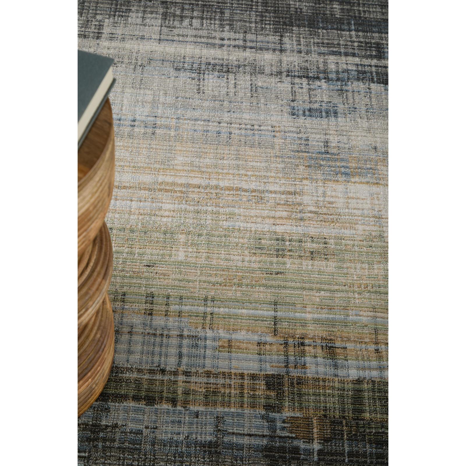 Feizy Greenwich 39U2F Modern Gradient & Ombre, Green/Black/Ivory, Rug