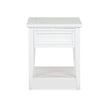Magnussen Home Heron Cove Chalk White Rectangular End Table