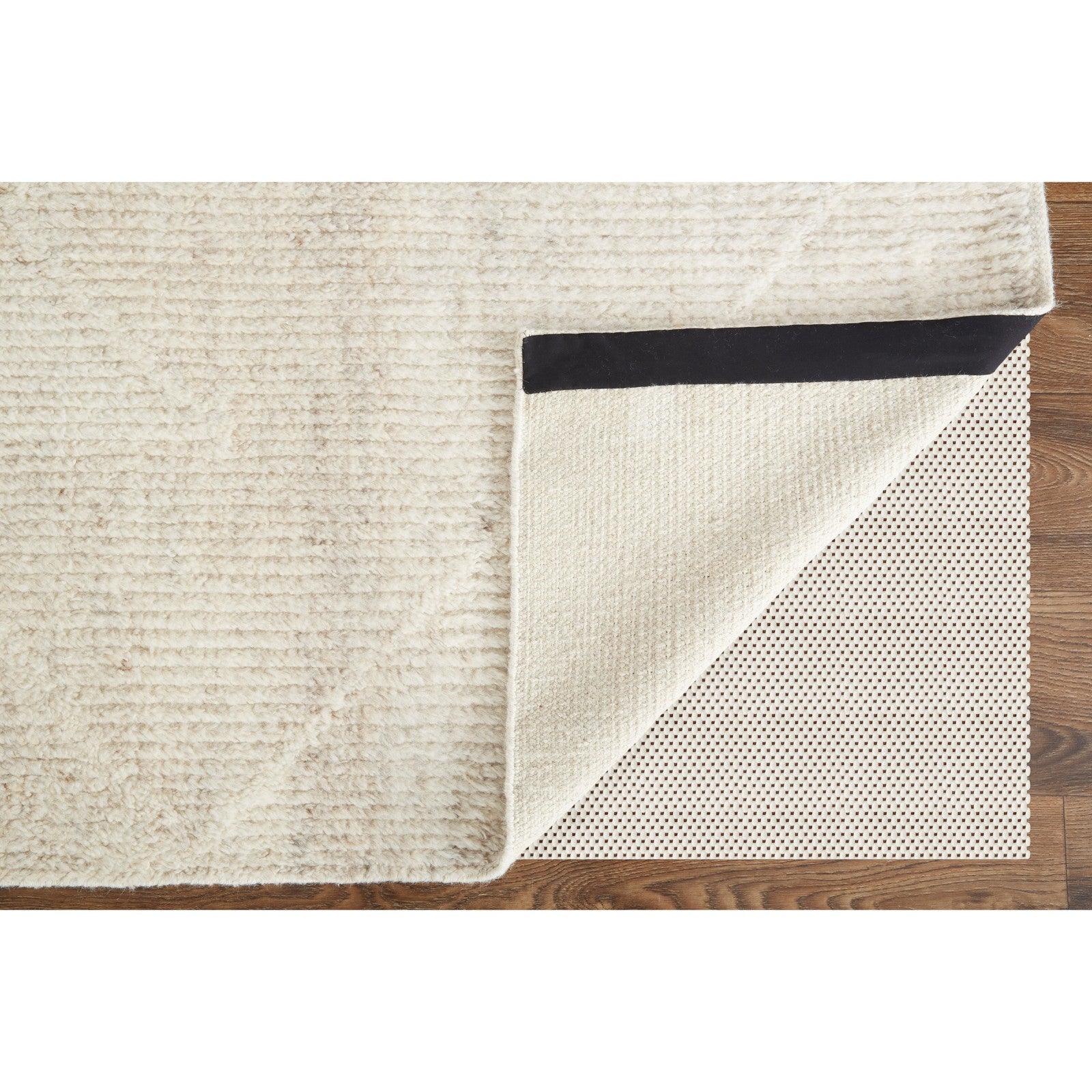 Feizy Alford 6921F Modern Solid in Ivory/Tan