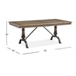 Magnussen Home Roxbury Manor Homestead Brown Extendable Rectangular Dining Table