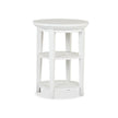 Magnussen Home Heron Cove Chalk White Round Accent End Table