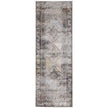 Feizy Melrose 39P0F Transitional Distressed Rug in Gray/Red/Blue