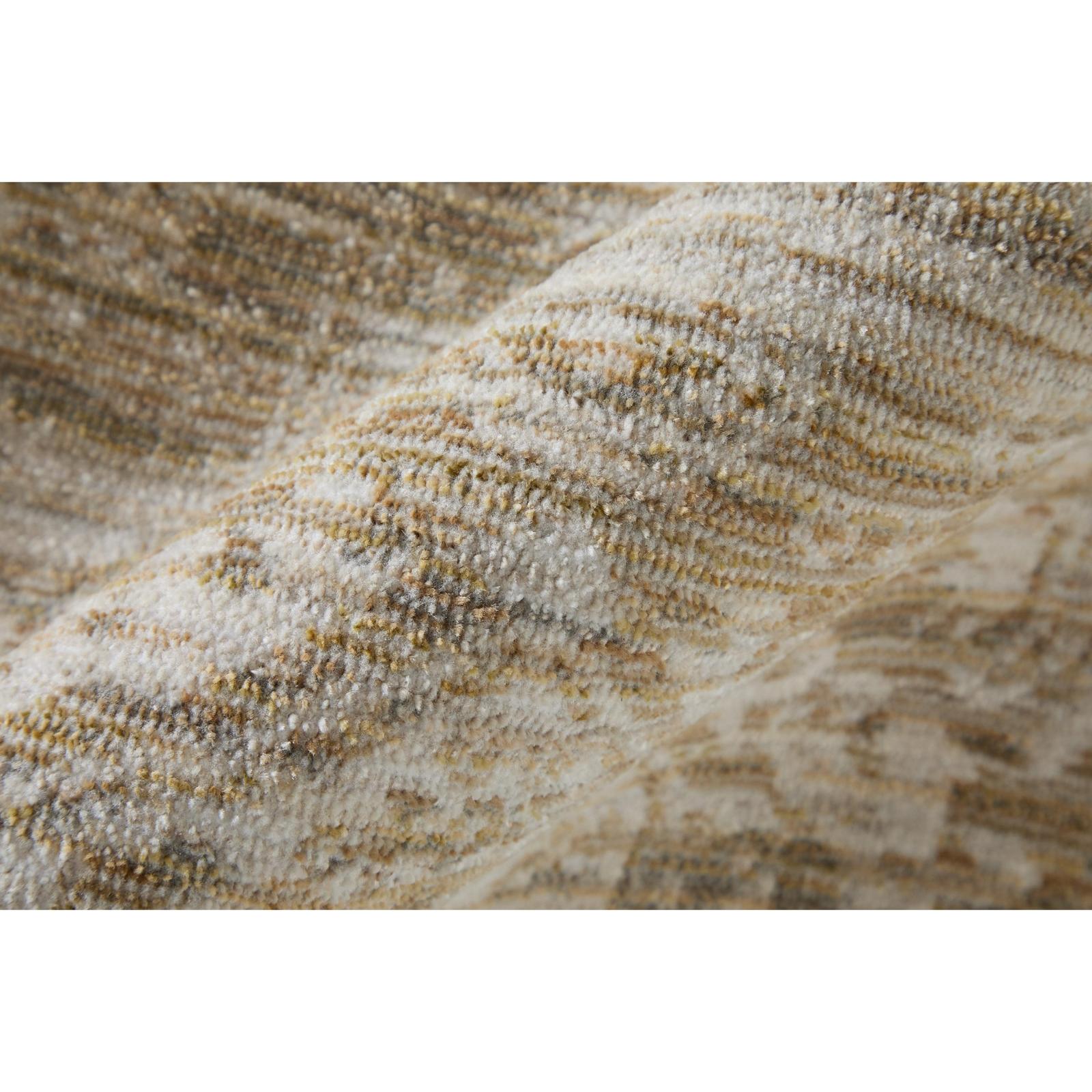 Feizy Augustine 39TUF Traditional Medallion, Tan/Ivory, Rug