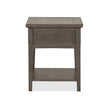Magnussen Home Paxton Place Dovetail Grey Rectangular End Table
