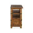 Magnussen Home Chesterfield Farmhouse Timber Rectangular Sofa Table