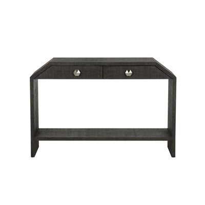 Chelsea House Bend Black 2 Drawer Console Table
