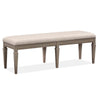 Magnussen Home Lancaster Dovetail Grey Upholstered Bench