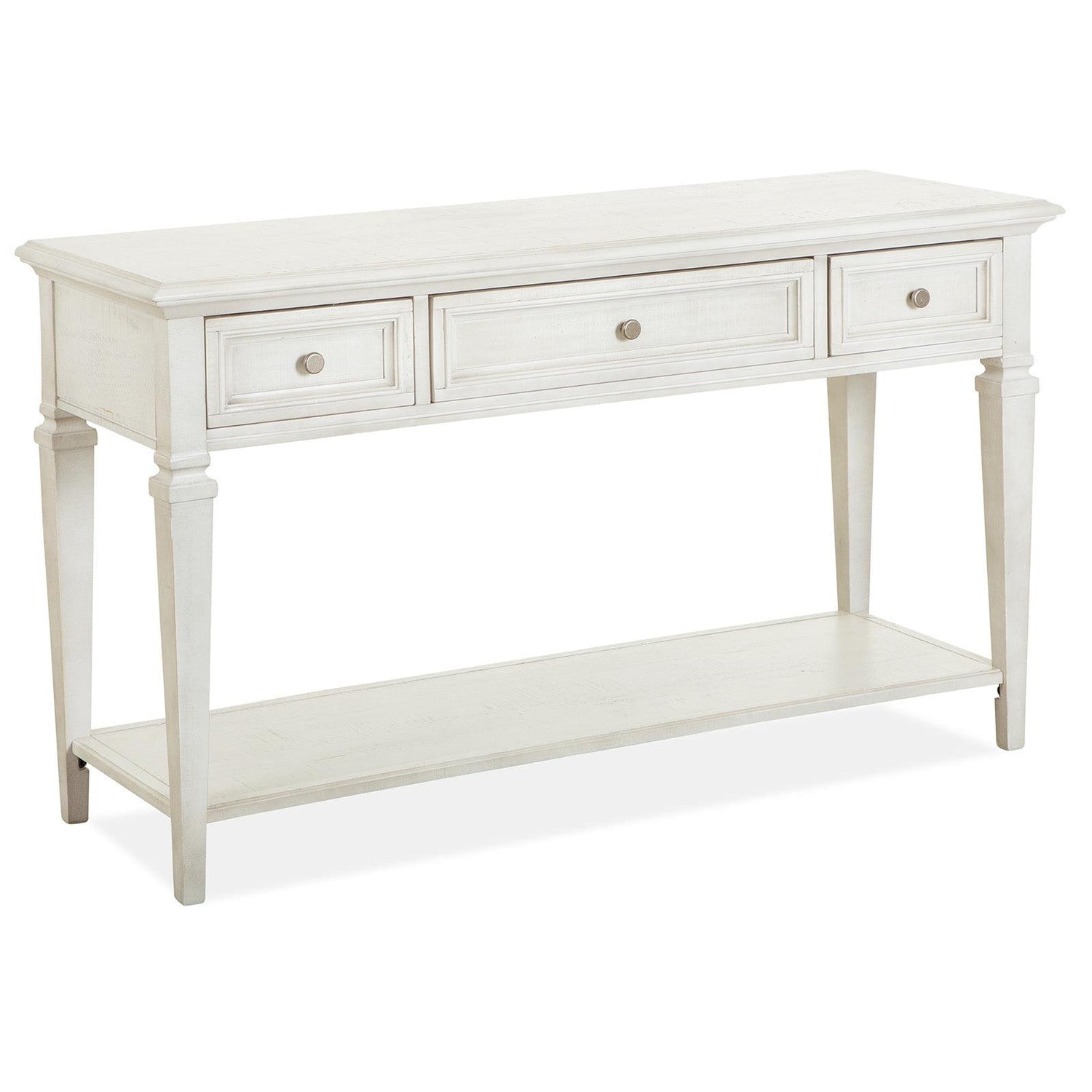 Magnussen Home Newport Alabaster Rectangular Sofa Table