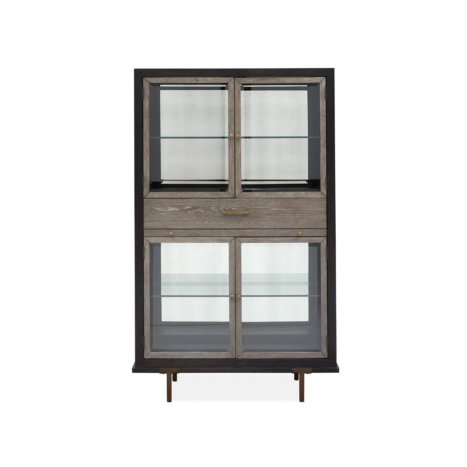 Magnussen Home Ryker Nocturn Black & Coventry Grey Display Cabinet