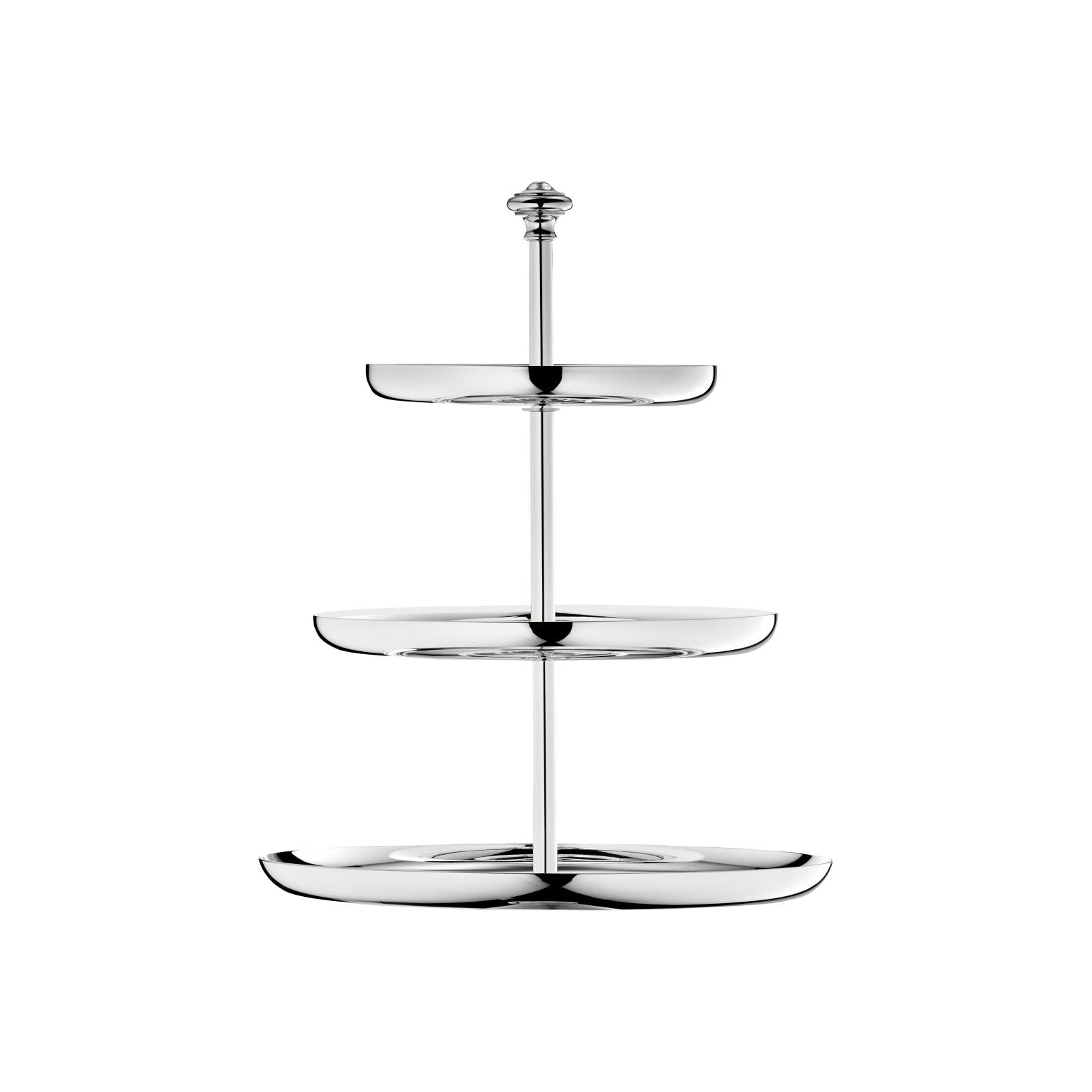 Christofle Albi Silver Plated 3-tier Pastry Stand