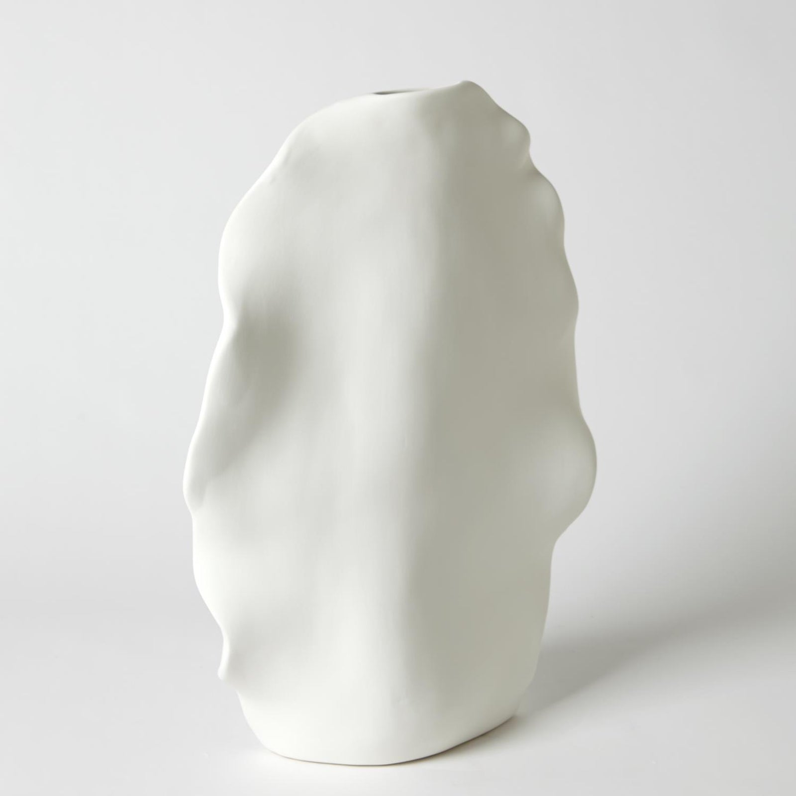 Global Views Matte White Kelp Vase