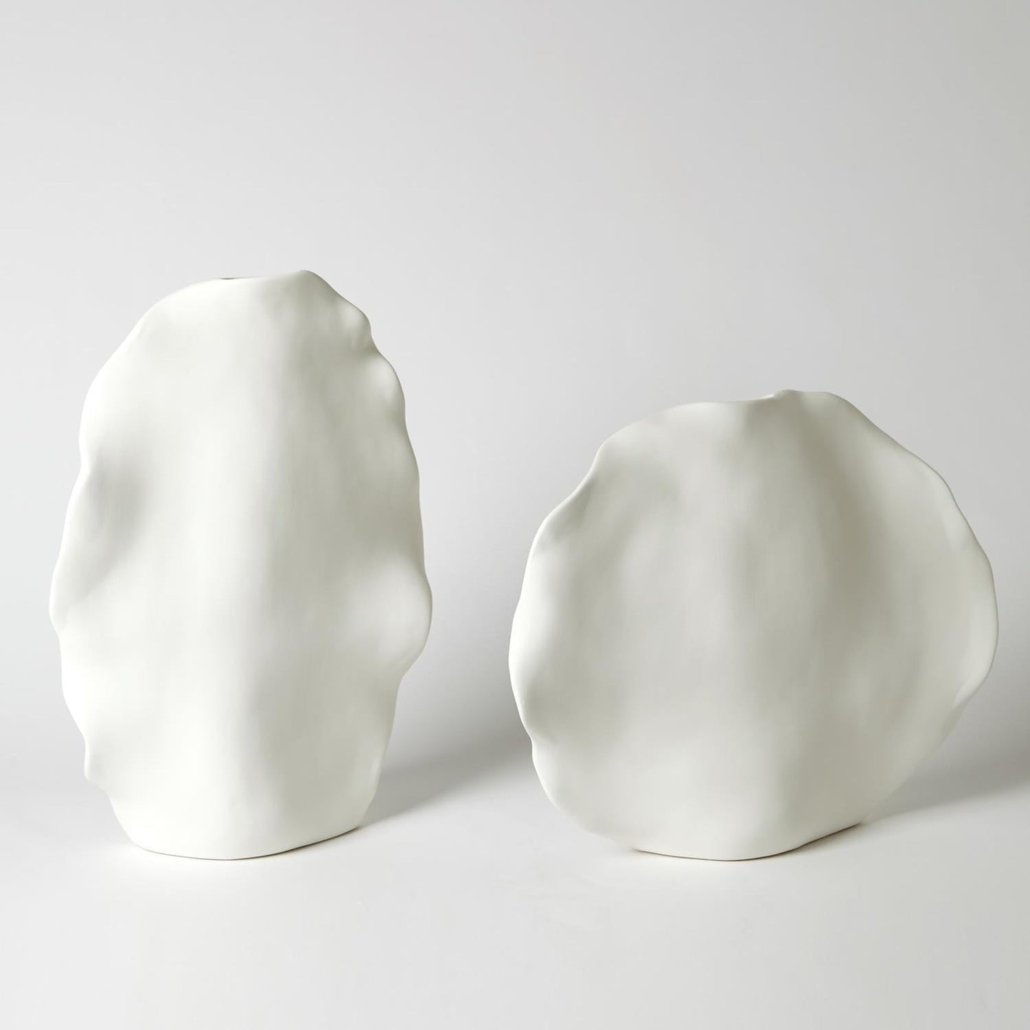 Global Views Matte White Kelp Vase