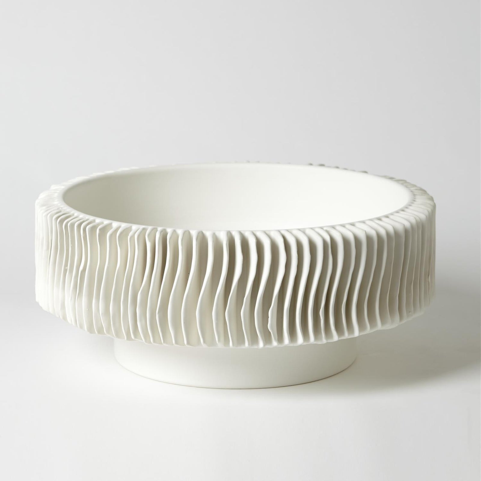 Global Views Matte White Radiator Vase