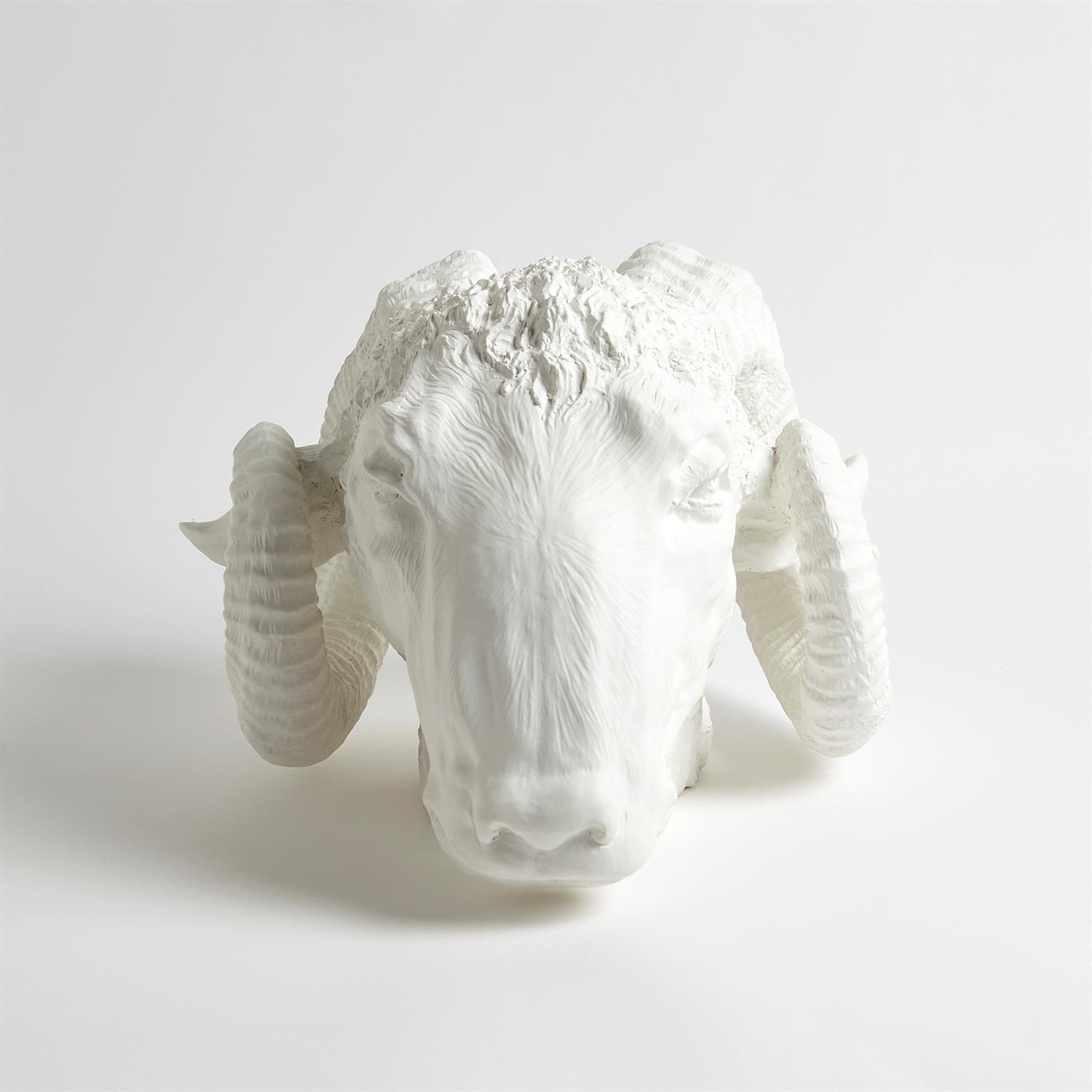Global Views Matte White Capricorn Sculpture