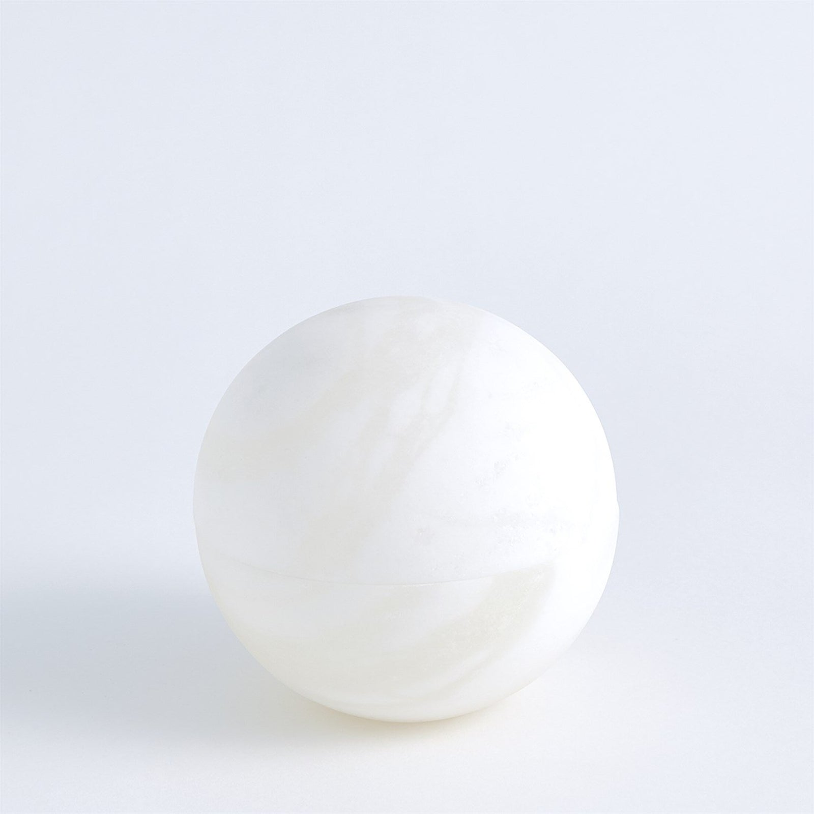 Global Views White Alabaster Sphere Box