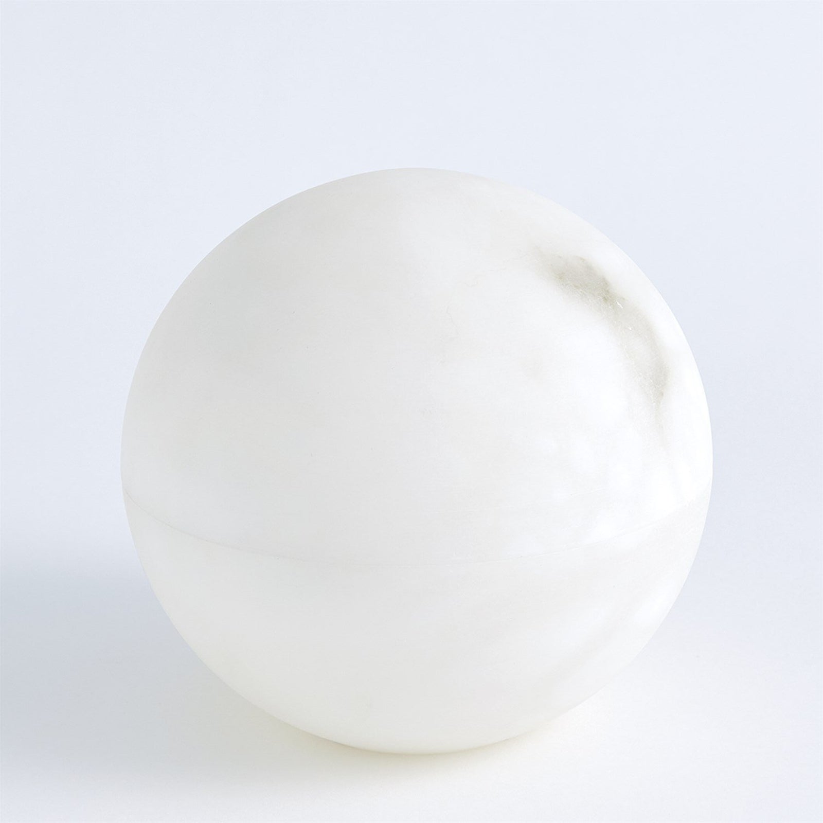 Global Views White Alabaster Sphere Box