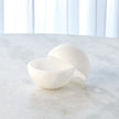 Global Views White Alabaster Sphere Box