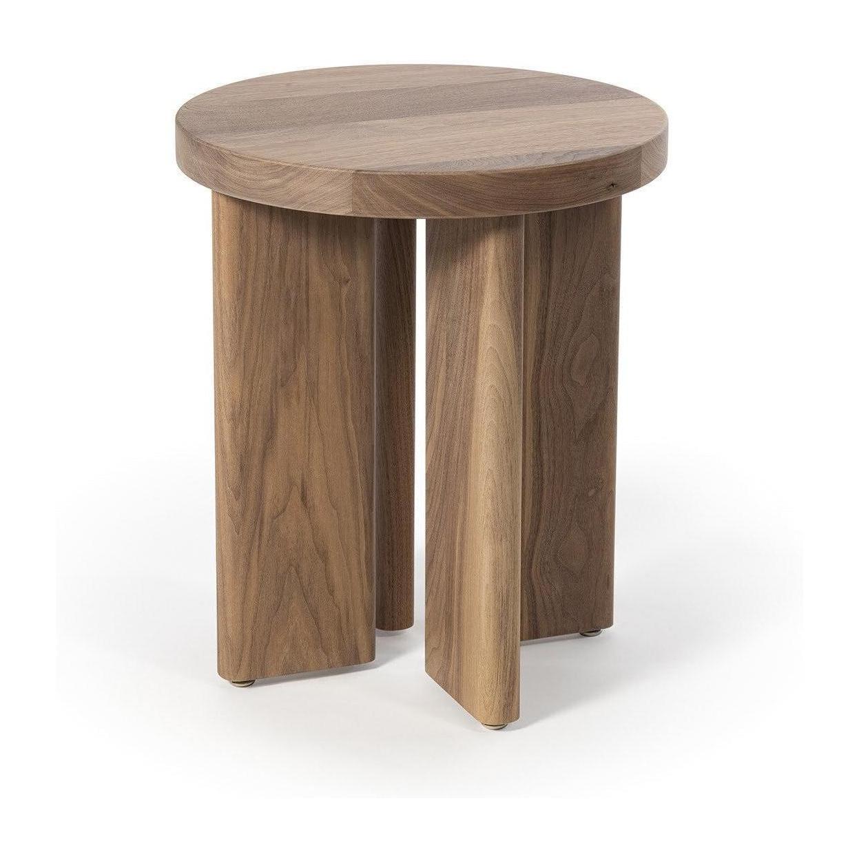 Regina Andrew Fraya Round Walnut Side Table - Live from Detroit