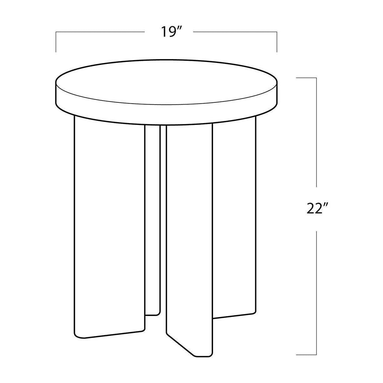 Regina Andrew Fraya Round Walnut Side Table - Live from Detroit