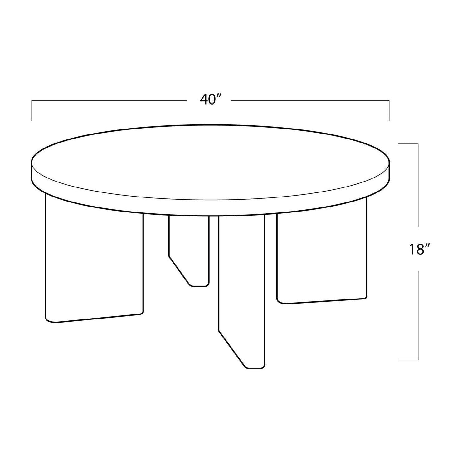 Regina Andrew Fraya Round Walnut Cocktail Table Lamp-  Live from Detroit™