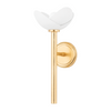 Hudson Valley Lighting Dawson 1 Light 7.25 inch Gold Leaf/White Plaster Wall Sconce Wall Light