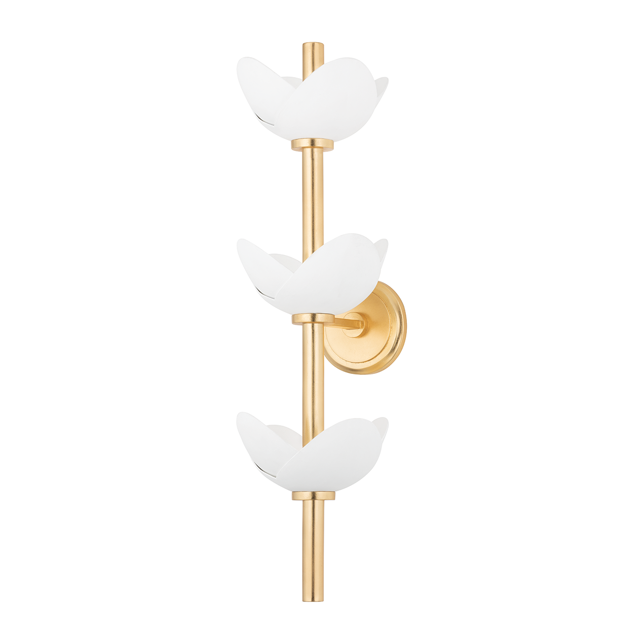Hudson Valley Lighting Dawson 6 Light 7.25 inch Gold Leaf/White Plaster Wall Sconce Wall Light Clearance