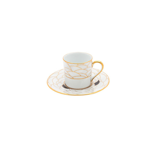 Haviland Art Deco Coffee Cup and Saucer