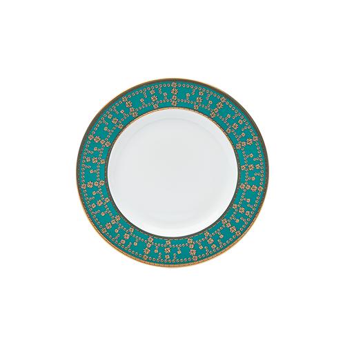 Haviland Tiara Bread and Butter Plate - Peacock Blue Gold