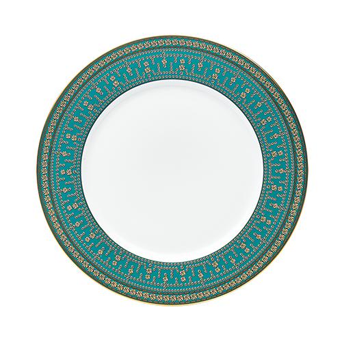 Haviland Tiara Large Dinner Plate - Peacock Blue Gold