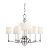 Hudson Valley Lighting Waterloo 9 Light 31 inch Polished Nickel Chandelier Ceiling Light Clearance