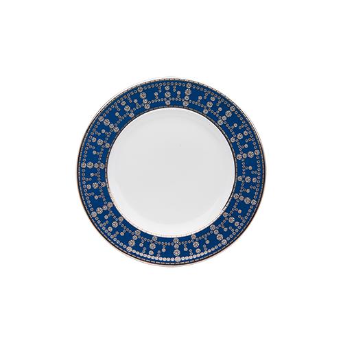Haviland Tiara Bread and Butter Plate - Prussian Blue Platinum