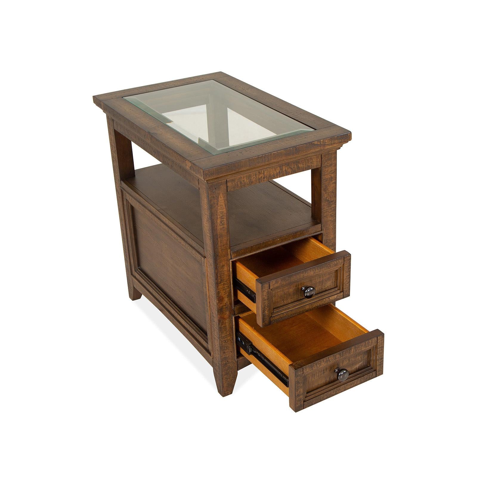 Magnussen Home Bay Creek Toasted Nutmeg End Table
