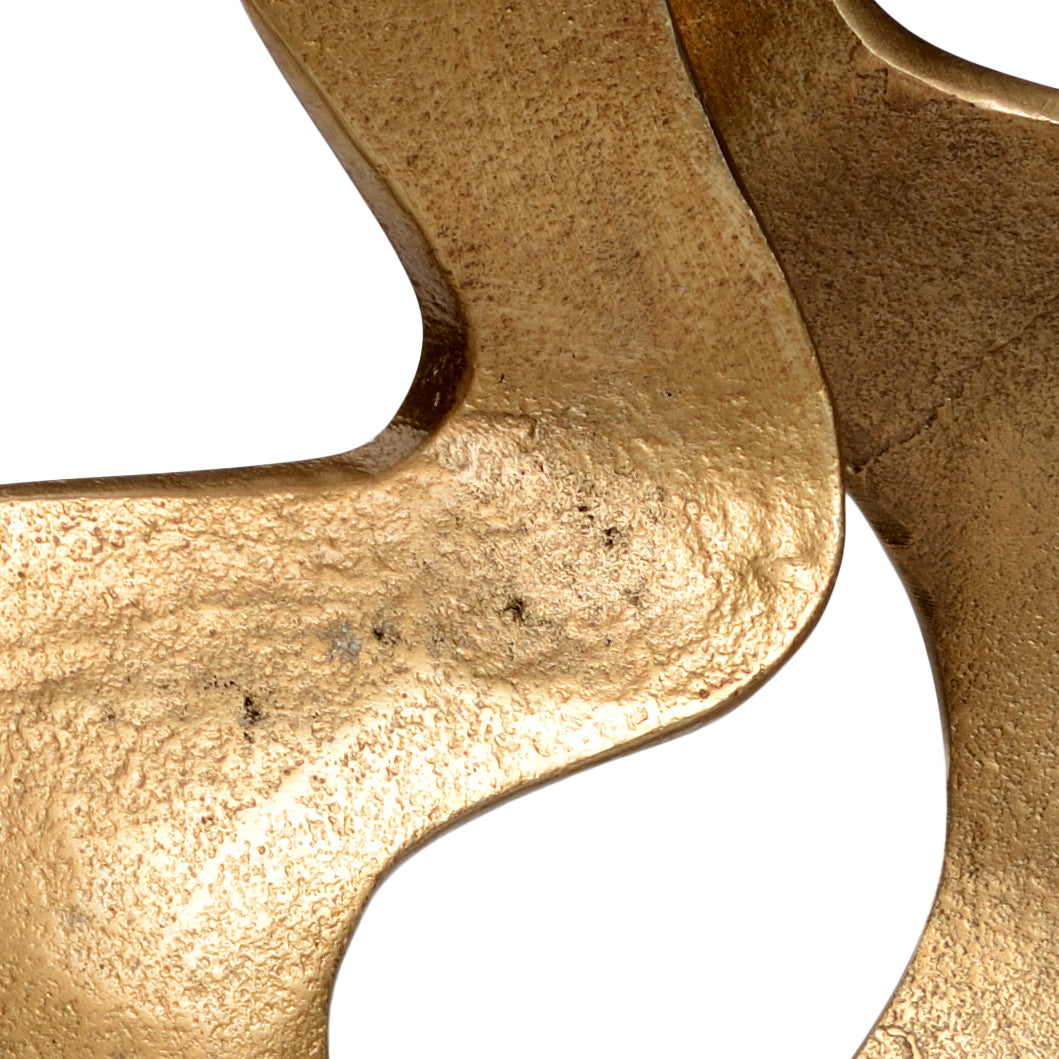 Wildwood Swirl Antique Gold Sculpture