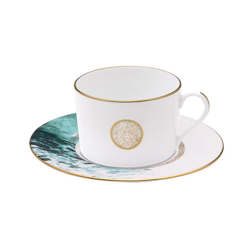 Haviland Ocean Teacup and Saucer