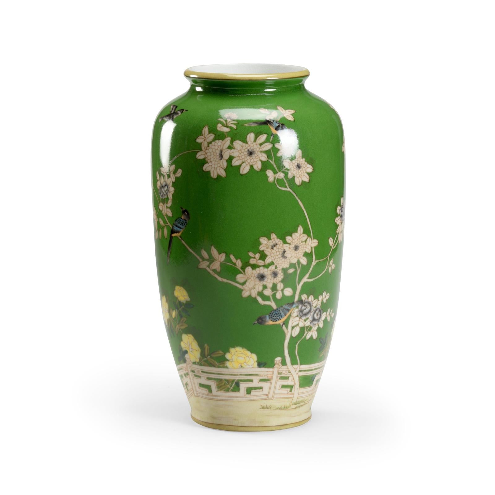 Wildwood Brook Glen Birds Vase