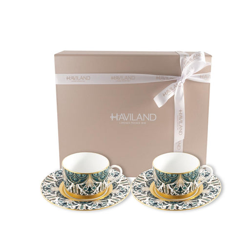Haviland Reves Du Nil Teacup and Saucer - Gold
