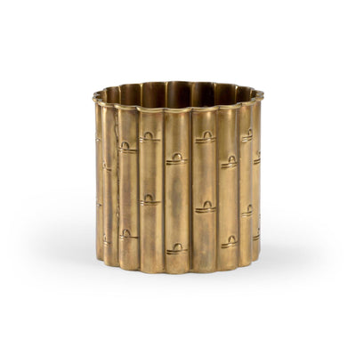 Wildwood Brass Small Bamboo Planter