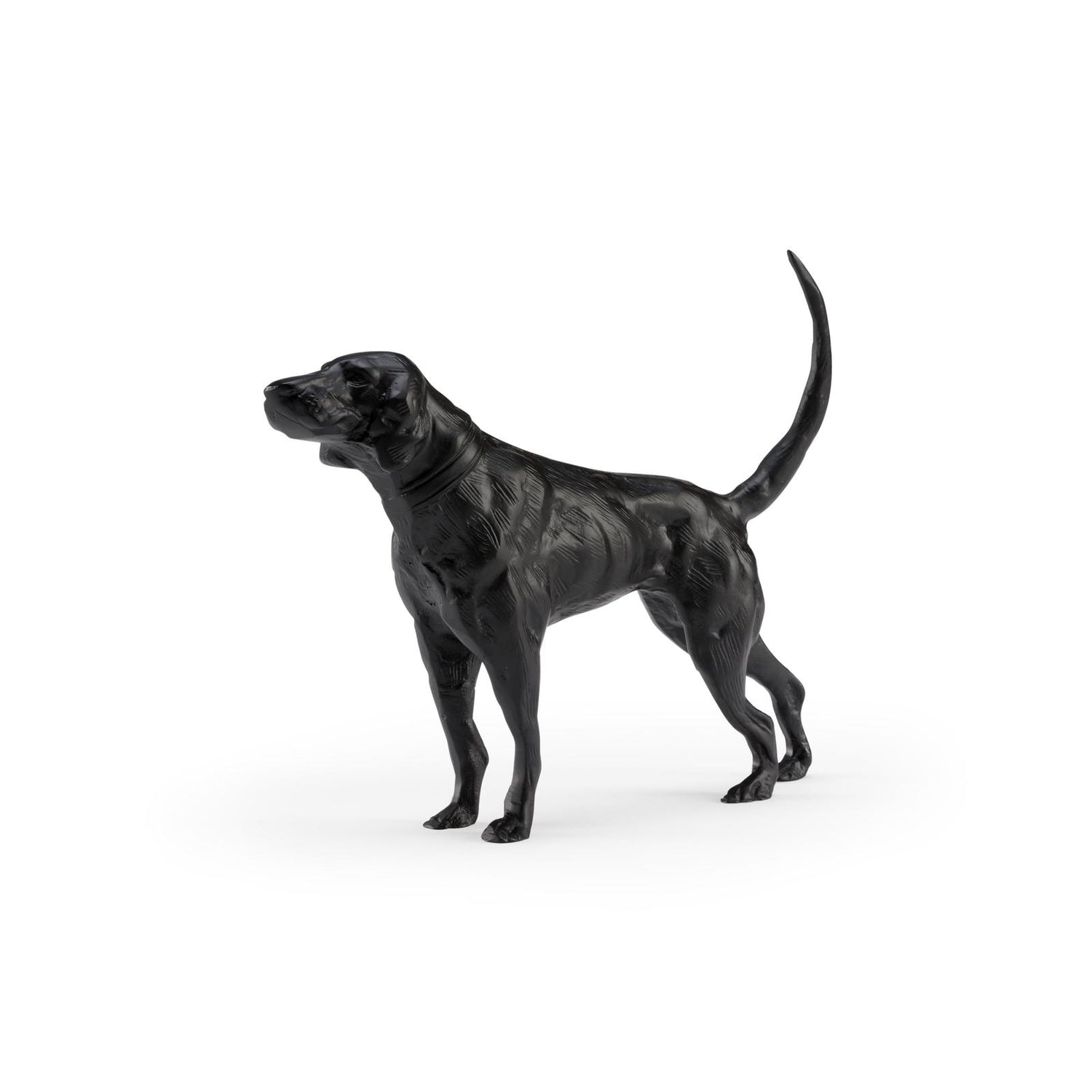 Wildwood Teddy Matte Black Dog Sculpture