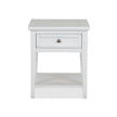Magnussen Home Heron Cove Chalk White Rectangular End Table