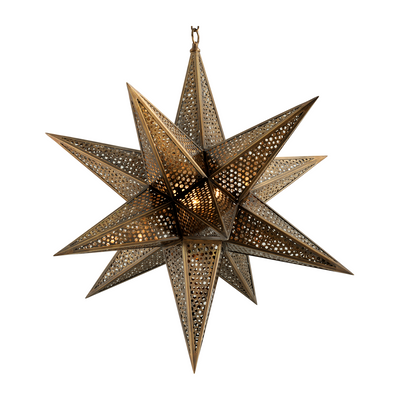 Corbett Star Of The East 3 Light Old World Brass Chandelier Ceiling Light Clearance