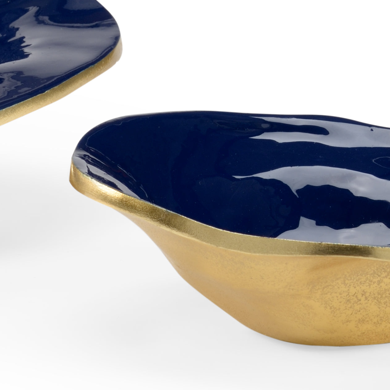 Wildwood Waving Edge Blue Bowls Set of 2