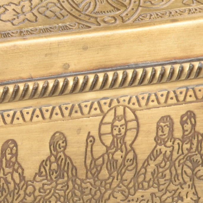 Wildwood Lamb Brass Box