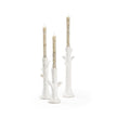 Wildwood Faux Bois Candlesticks Set of 3
