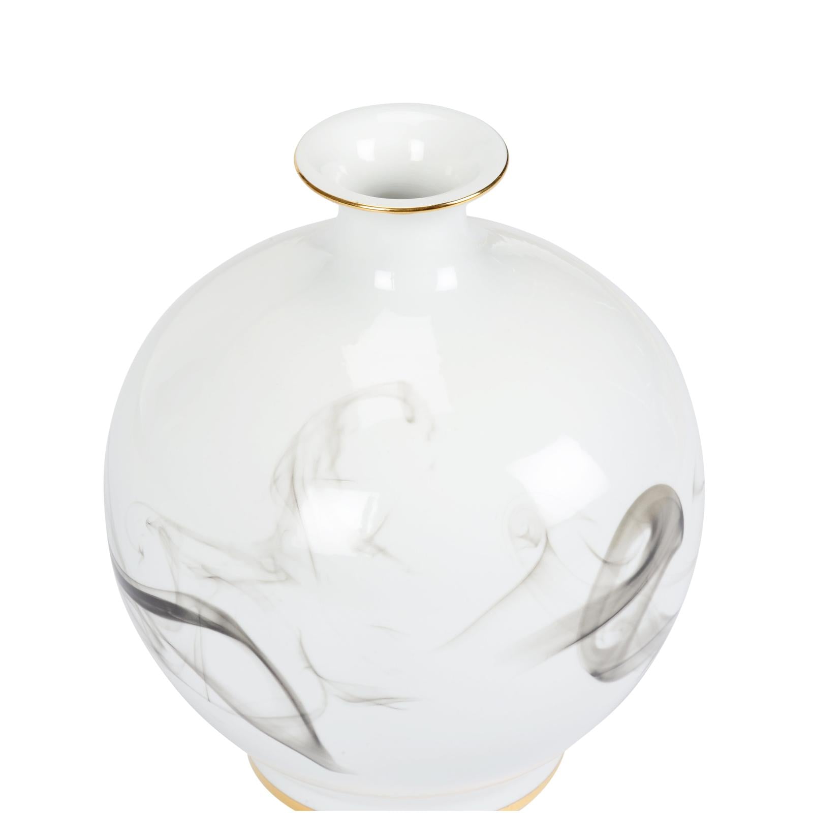 Wildwood White Cinder And Smoke Vase