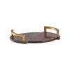 Wildwood Hopkins Maroon Marble Tray
