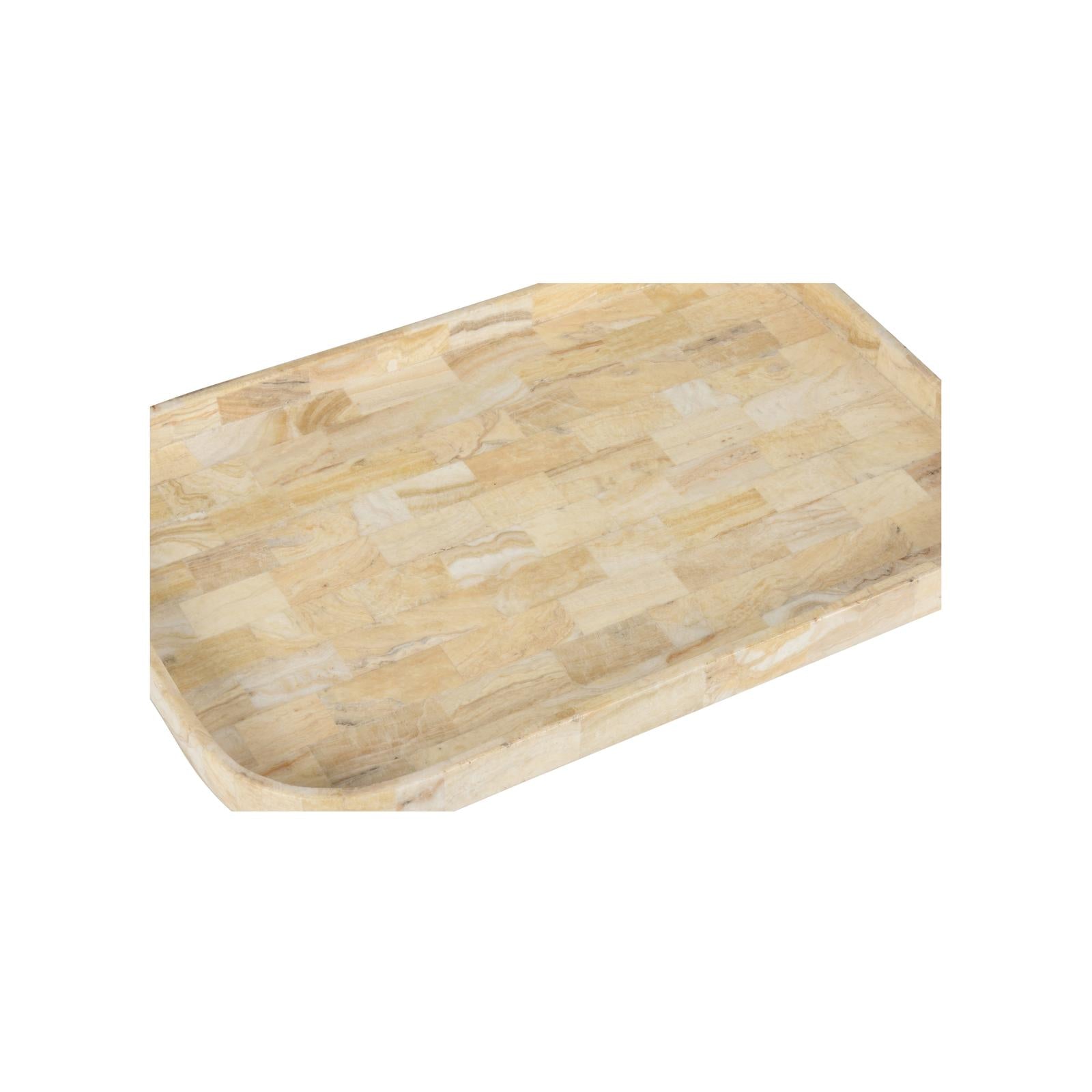 Wildwood Ottoman White Stone Tray