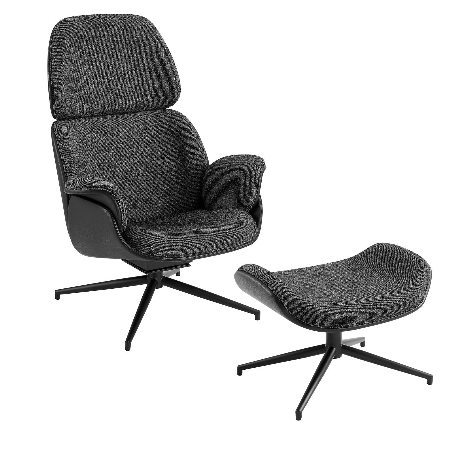 Euro Style Lennart Swivel Lounge Chair