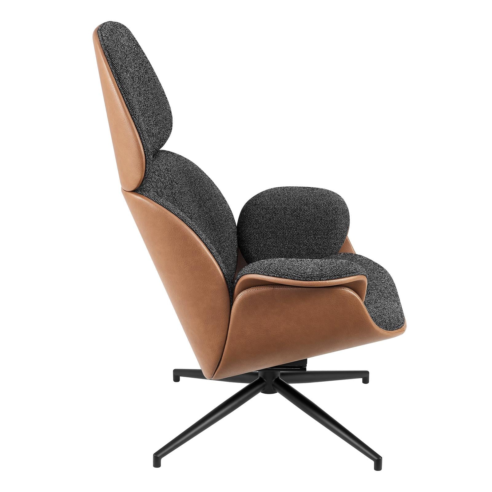 Euro Style Lennart Swivel Lounge Chair